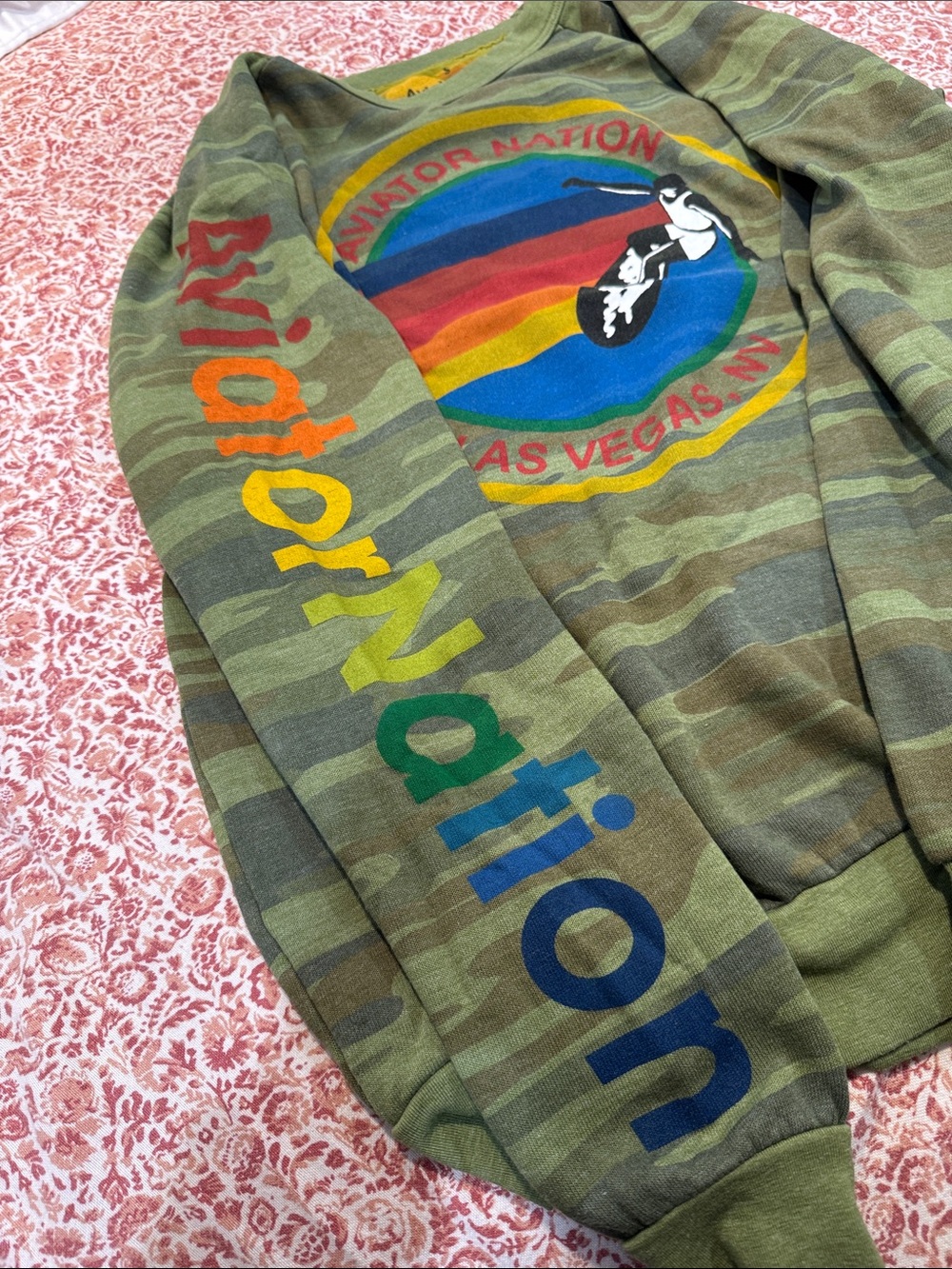 Aviator nation logo camo crewneck - Picture 3 of 4